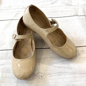 Manuela de Juan Sand Glitter Patent Shoes